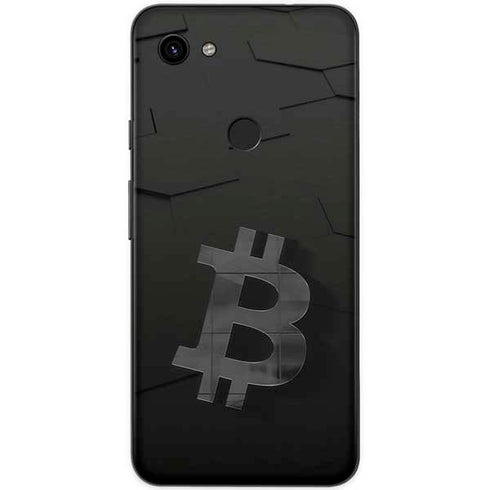 Bitcoin Textured Logo Google Pixel 3a Skin